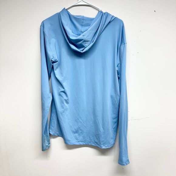 TYR Men's Long Sleeve Sun Protection Performance Hoodie Shirt UPF 50+ Size Large - Picture 5 of 5